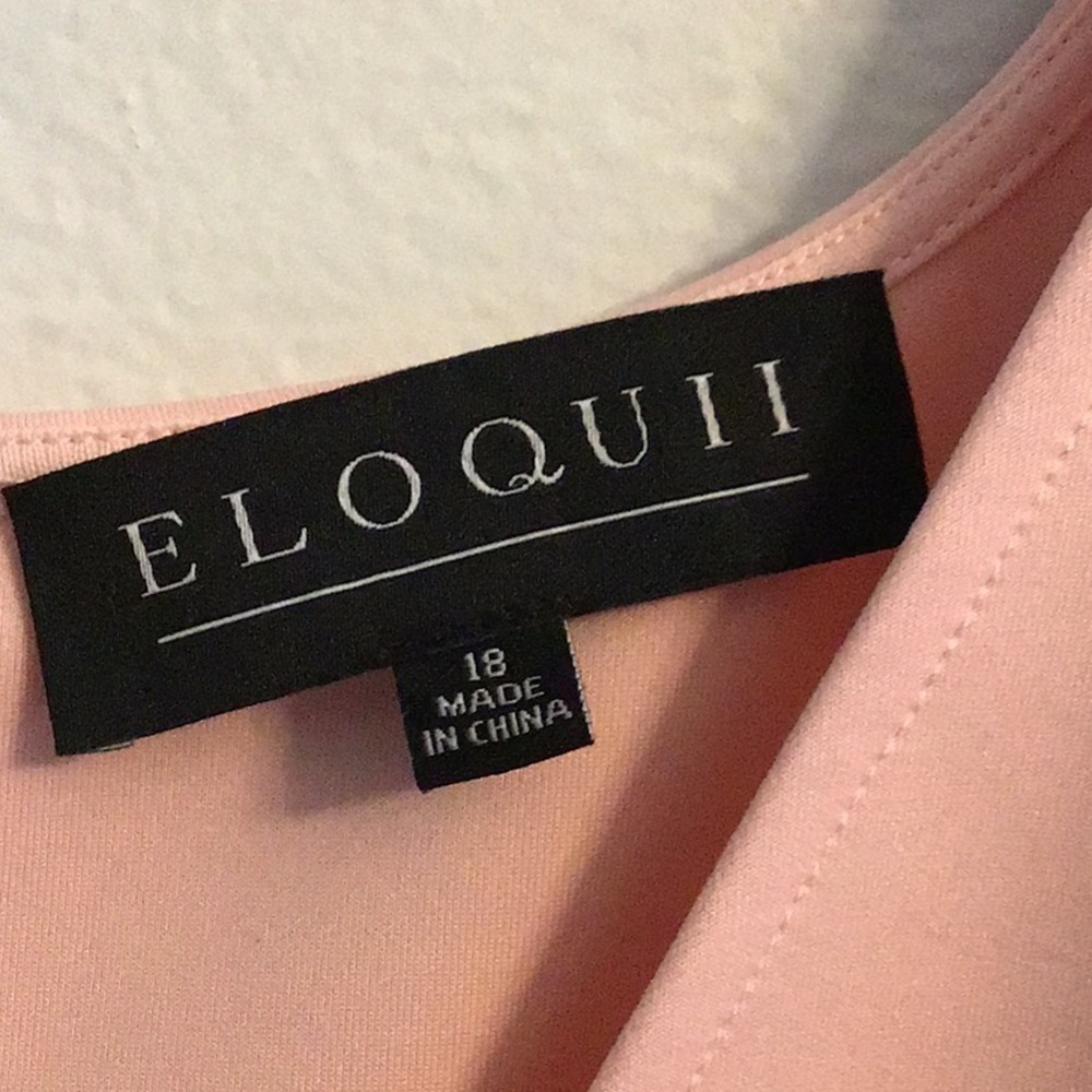 - Eloquii blush color cape dress sz 18w